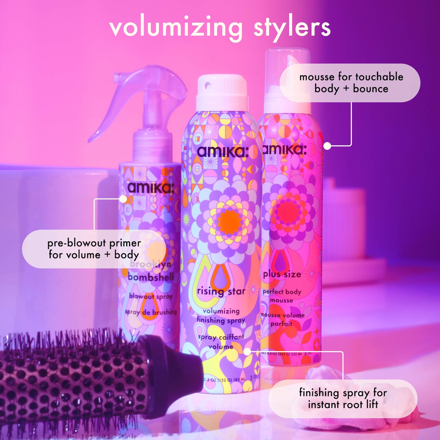 Rising Star Volumizing Finishing Spray - amika | Sephora