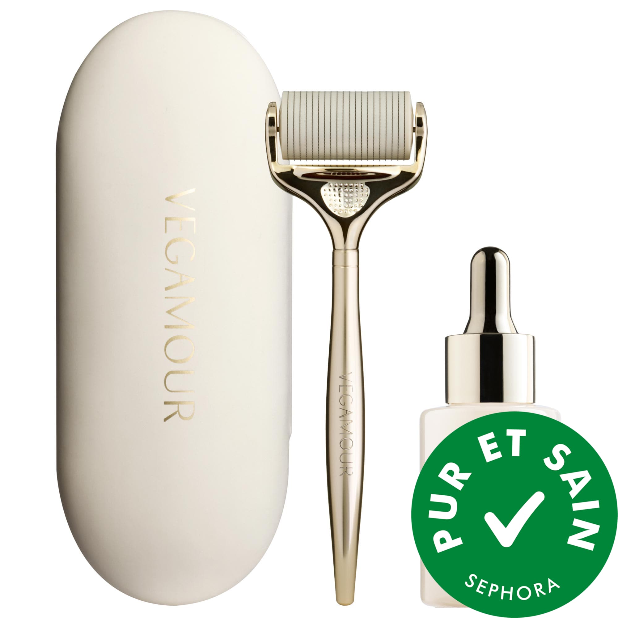 Vegamour Ensemble'sérum capillaire Gro+ Advanced et dermaroller na