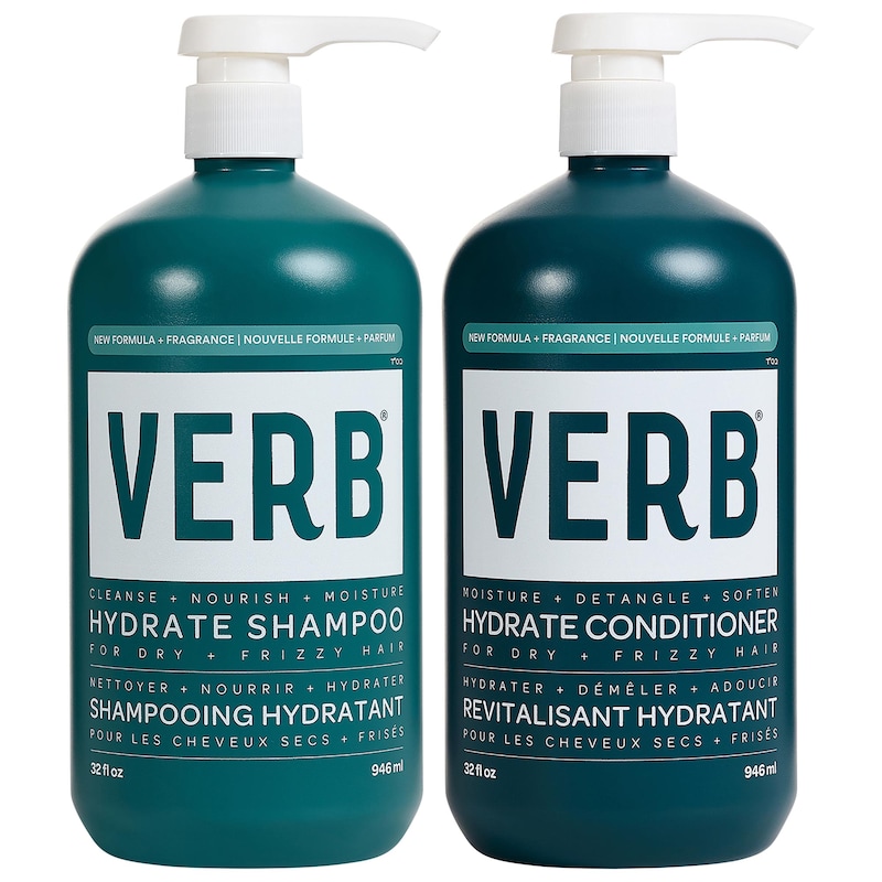 Hydrate Shampoo + Conditioner Jumbo Set for Dry, Frizzy Hair