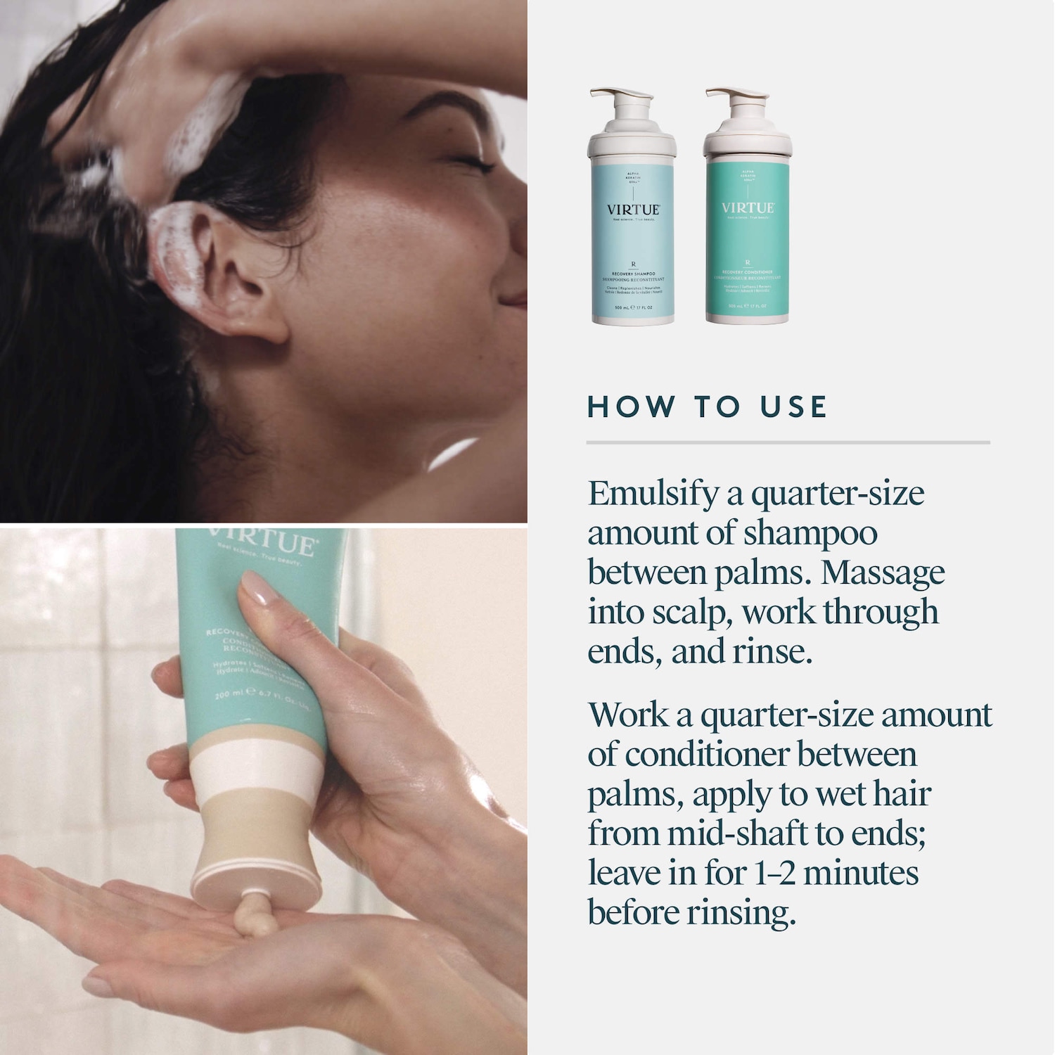 Hydrating Recovery Shampoo + Conditioner Gift Set for Dry