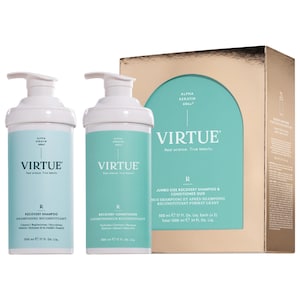 Virtue Hydrating Recovery Shampoo + Conditioner Gift Set for Dry & Damaged Hair INTERNATIONAL SHIPPING