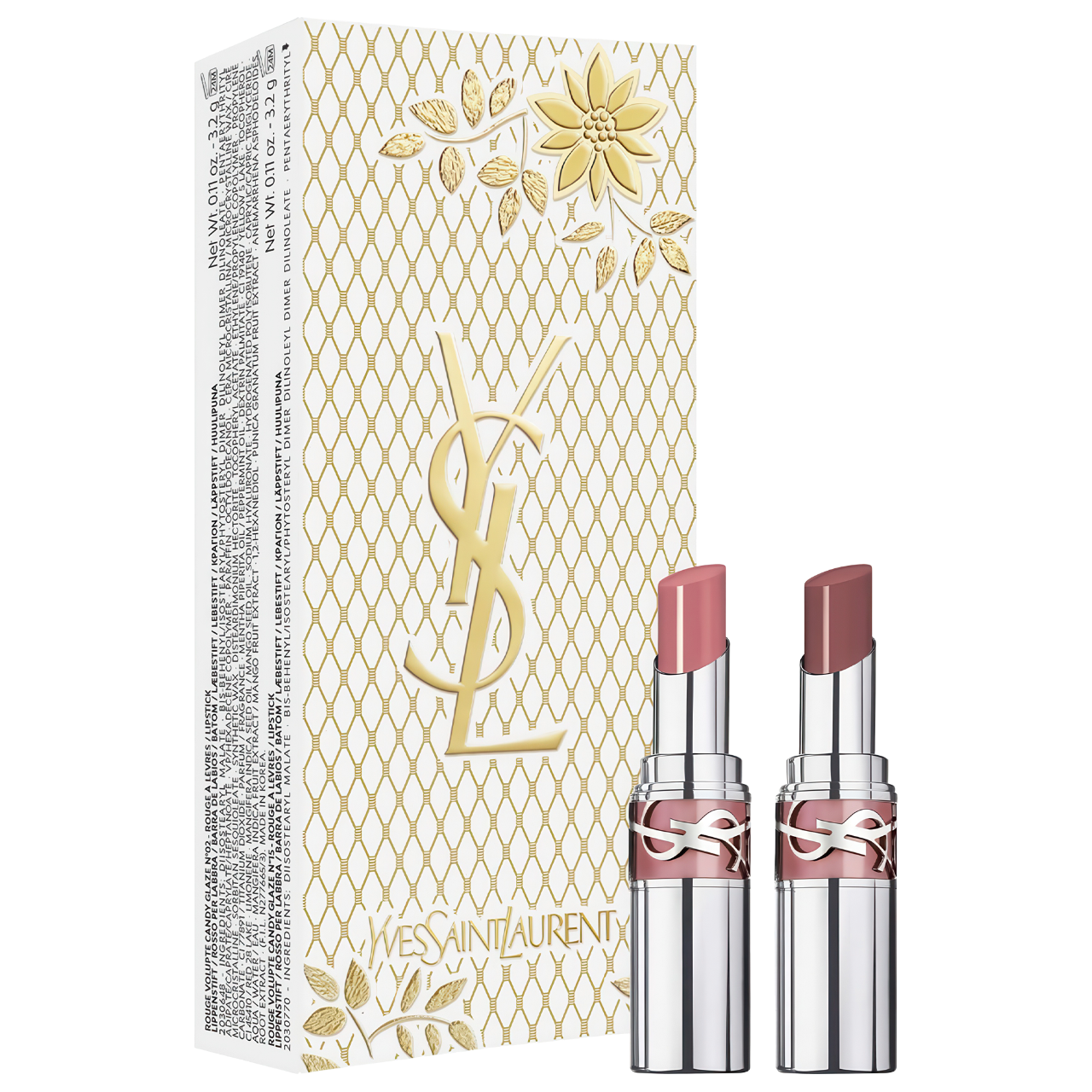 Saint Laurent Loveshine Nude Lipstick Duo Set In White ModeSens