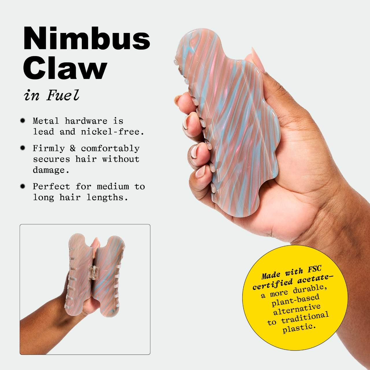 Большая заколка-краб Chunks Nimbus, Jelly — фото 4