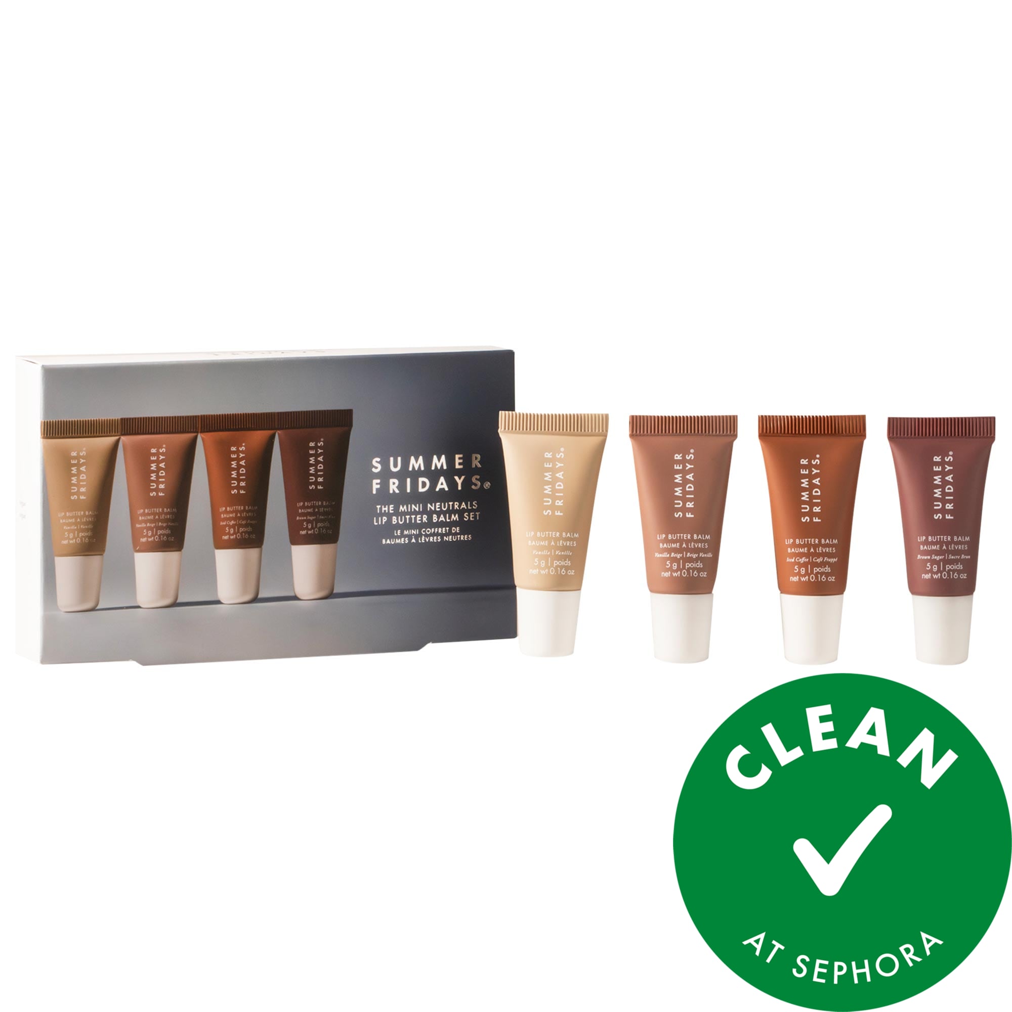 The Mini Neutrals Lip Butter Balm Set - Summer Fridays | Sephora
