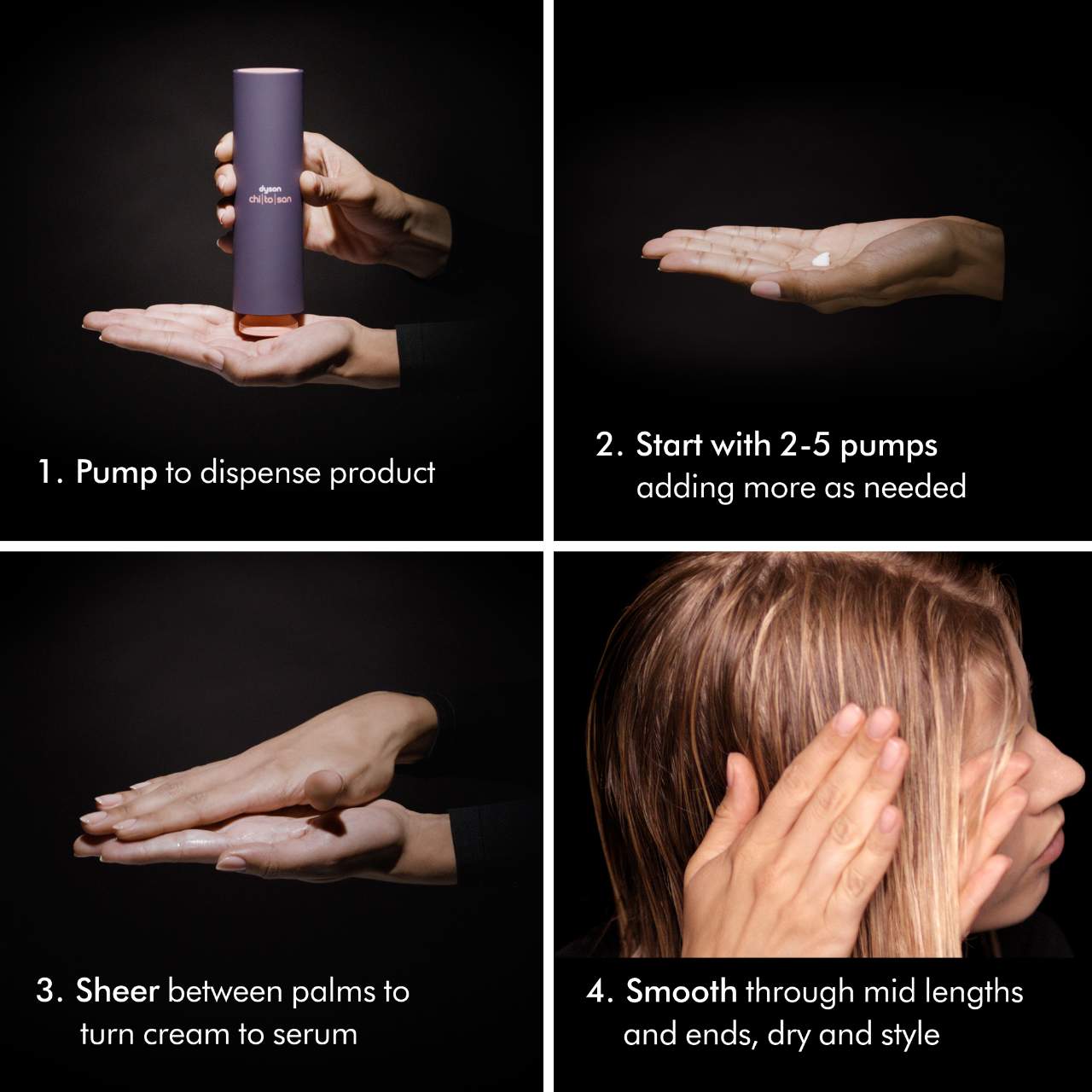 Chitosan Pre-Styling Hair Cream for Flexible Hold - Dyson