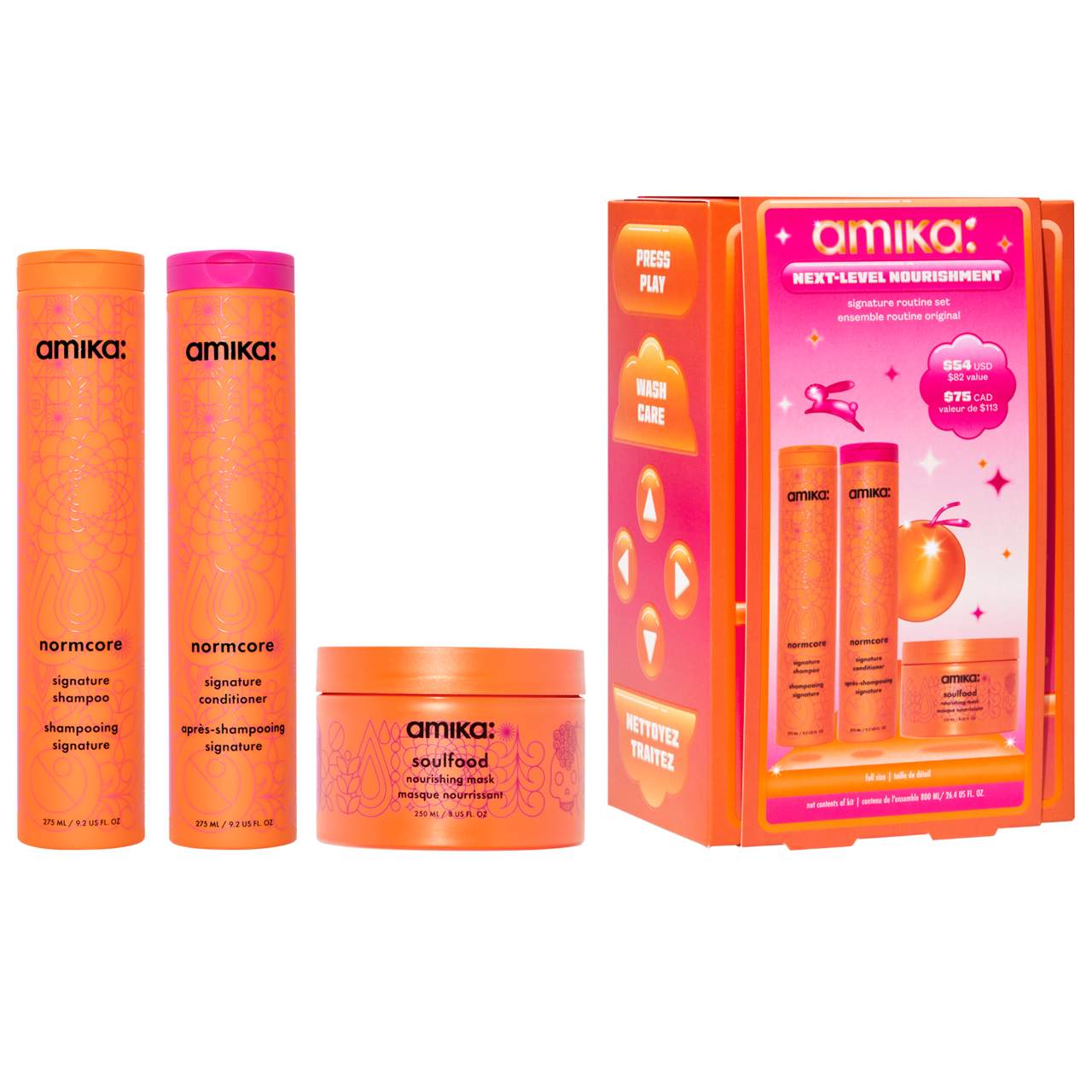Amika - Brandclub - Next-Level Nourishment Signature Hair Routine Set