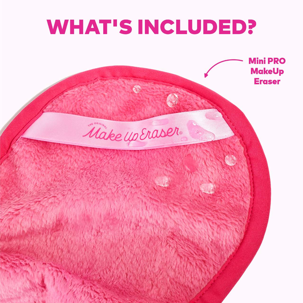 Мини-многоразовая салфетка для снятия макияжа The Original MakeUp Eraser Pro, розовая — фото 4