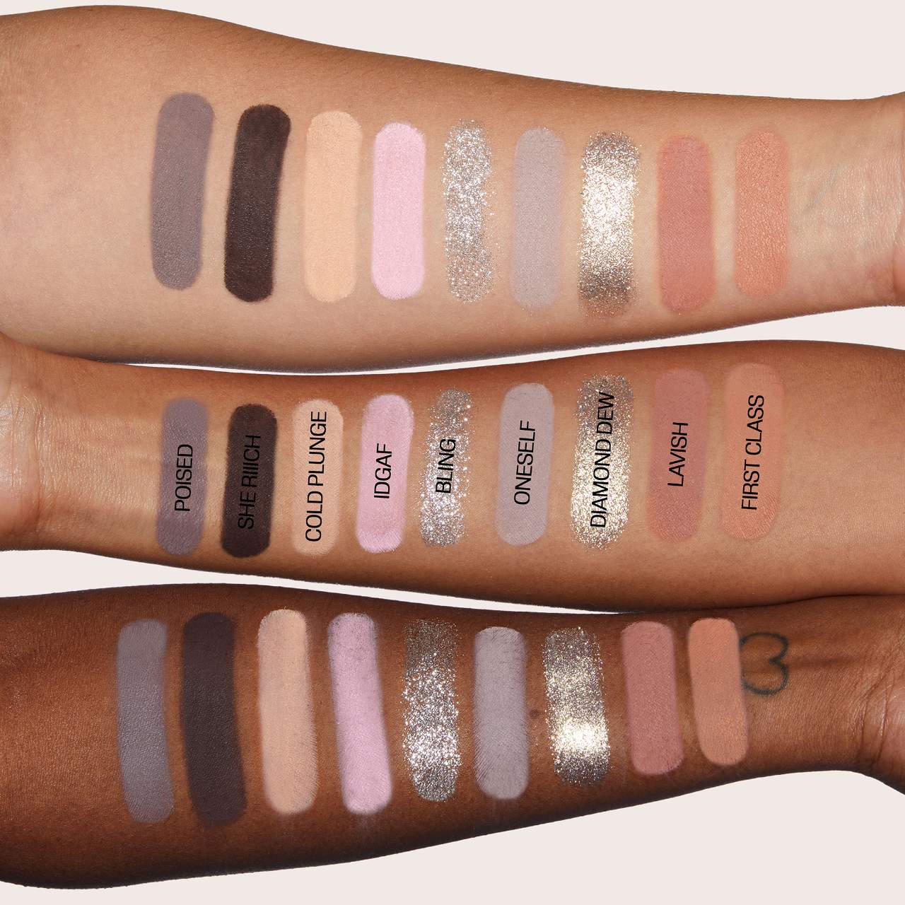 Палетка теней Huda Beauty Icy Nude — фото 5