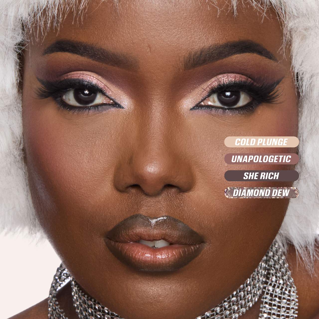 Палетка теней Huda Beauty Icy Nude — фото 7