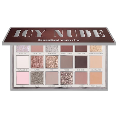 HUDA BEAUTY - Icy Nude Eyeshadow Palette 0.56 oz / 16.1 g HUDA BEAUTY Icy Nude Eyeshadow Palette