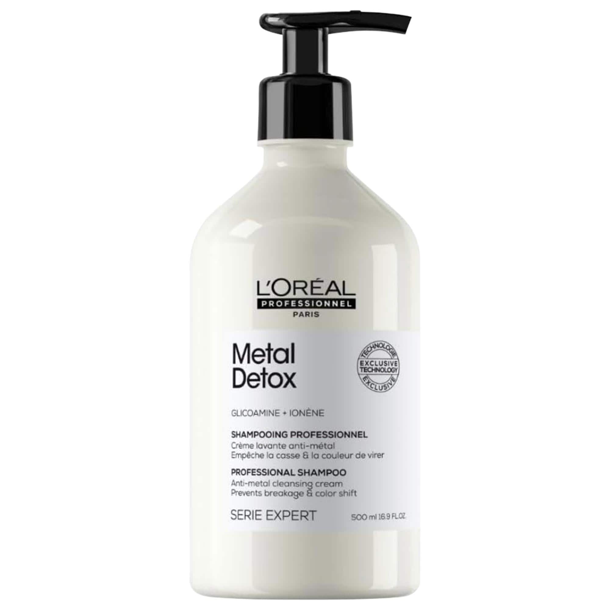 L'Oréal Professionnel Metal Detox Sulfate Free Repair Shampoo for Dry, Damaged Hair mL