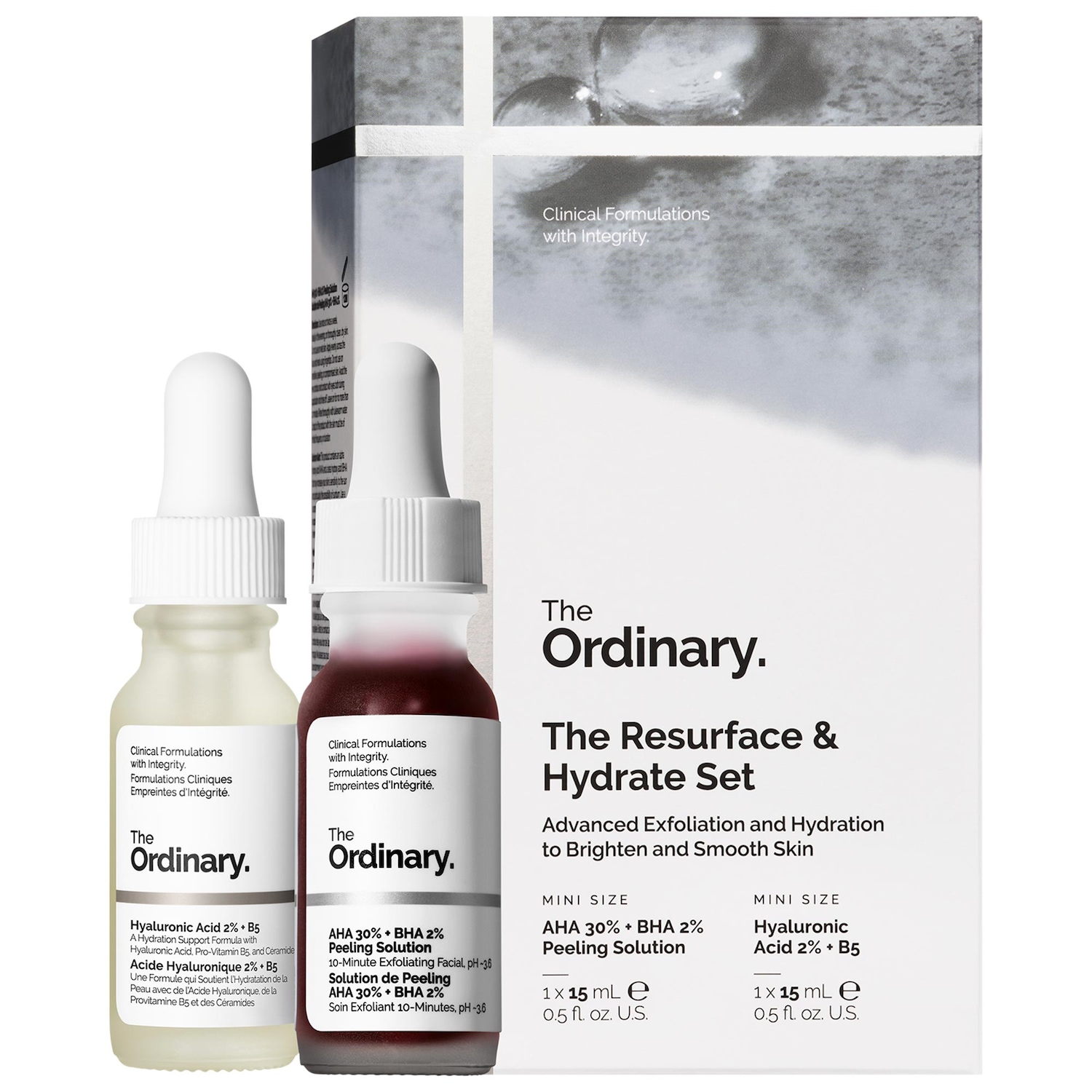 Набор для обновления кожи с гиалуроновой сывороткой The Ordinary The Resurface & Hydrate — фото 1