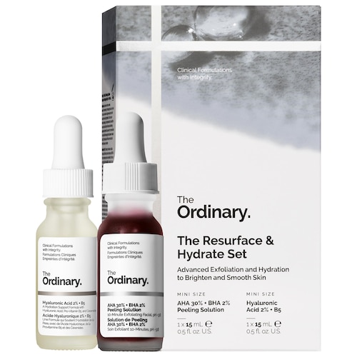 Набор для обновления кожи с гиалуроновой сывороткой The Ordinary The Resurface & Hydrate