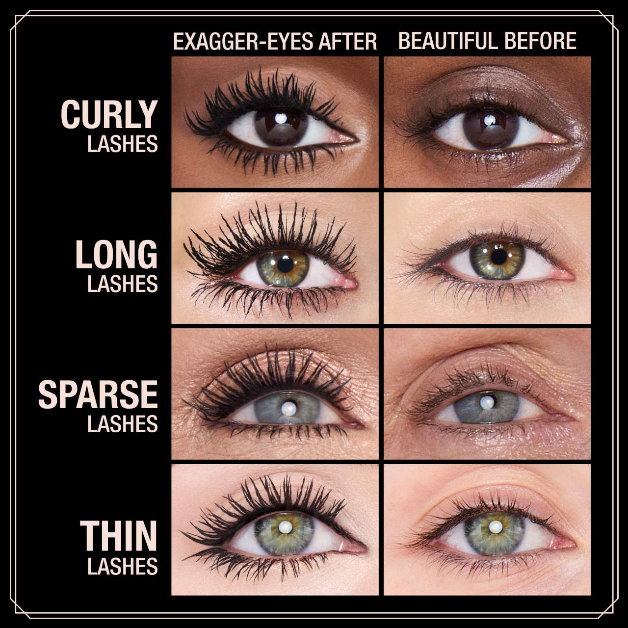 Мини-версия туши для объёма и подкручивания ресниц Charlotte Tilbury Exagger-eyes — фото 3