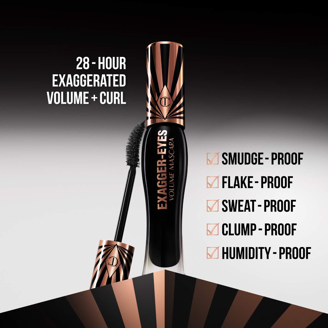 Мини-версия туши для объёма и подкручивания ресниц Charlotte Tilbury Exagger-eyes — фото 5