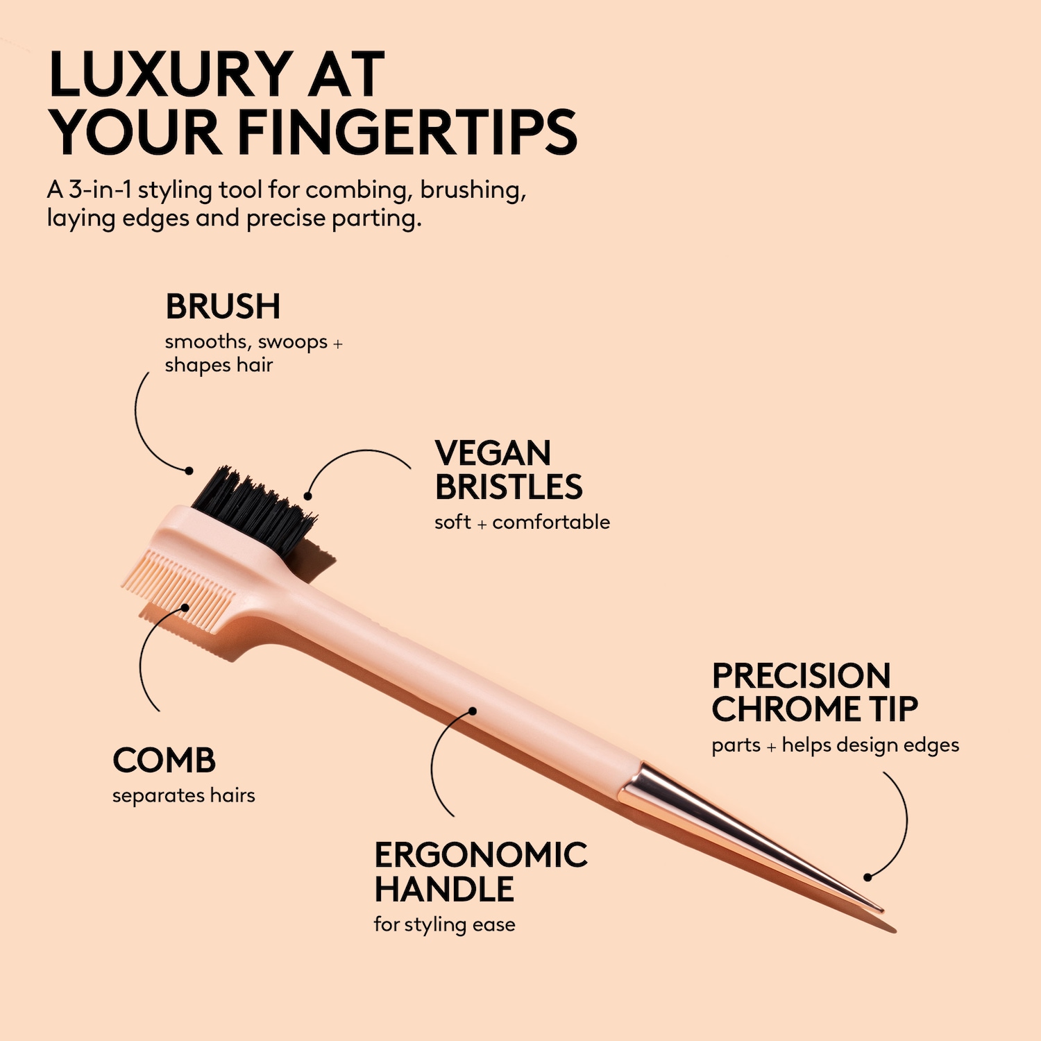 Инструмент 3 в 1 для укладки волос у линии роста Fenty Beauty by Rihanna The Sidestick — фото 3