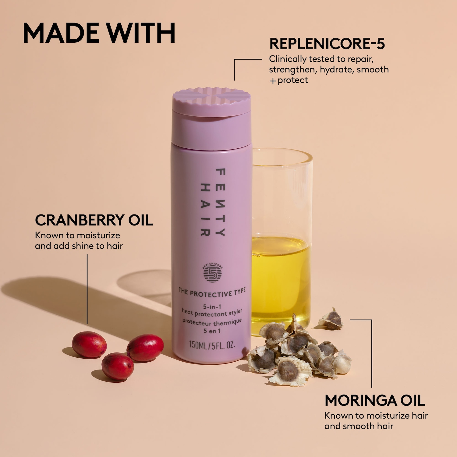 Fenty Beauty The Protective Type Heat Protectant Styling Cream - Thumbnail 4