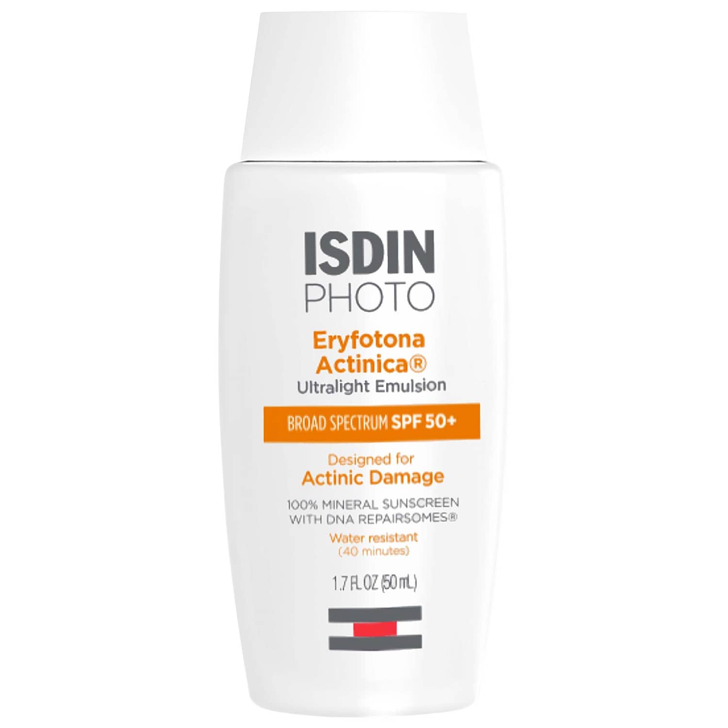 Минеральный солнцезащитный крем Isdin Eryfotona Actinica Ultralight SPF 50+ — фото 1