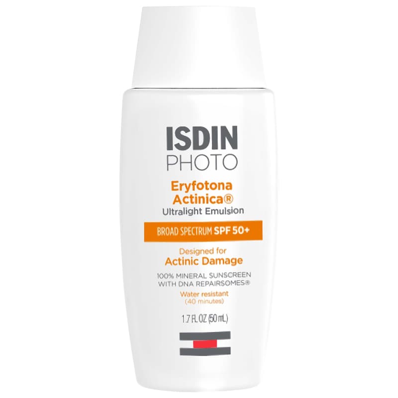 ISDIN Eryfotona Actinica Ultralight Non-pore clogging water-resistant Mineral Sunscreen SPF 50+ with Vitamin E