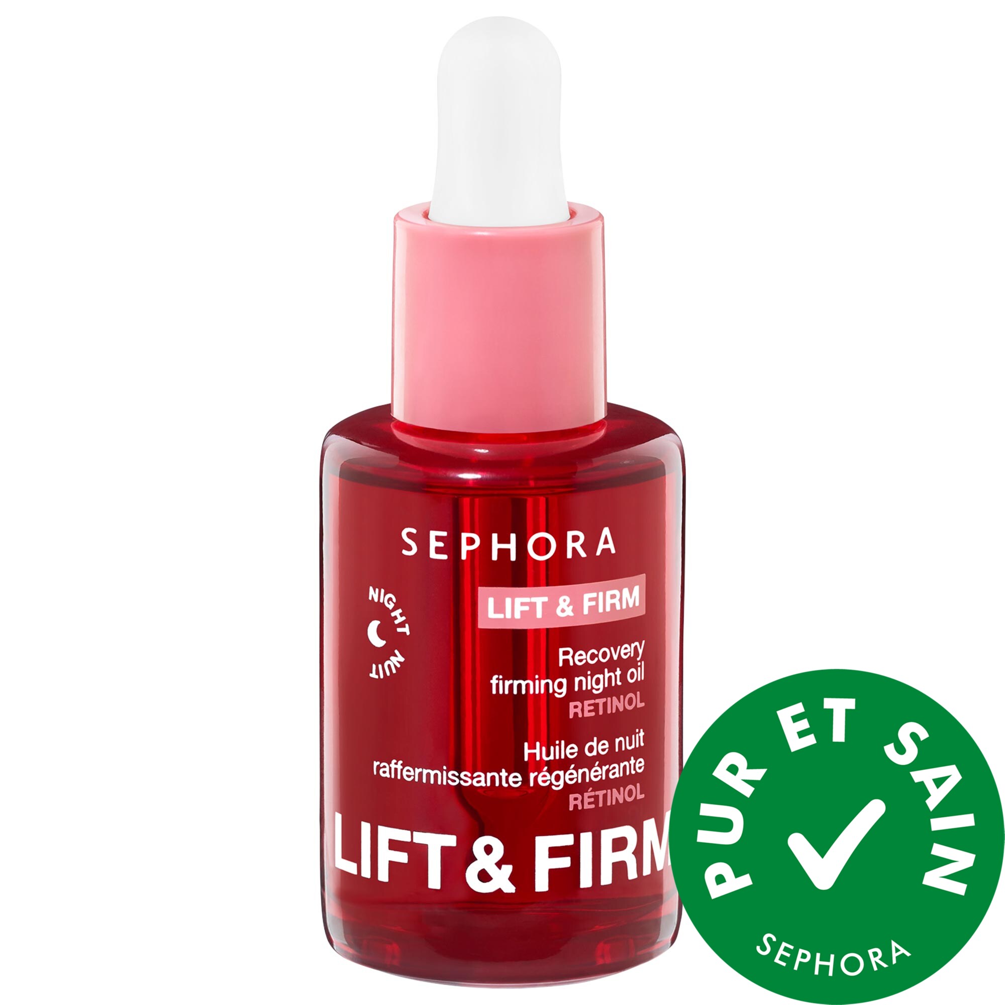 SEPHORA COLLECTION Huile de nuit régénératrice raffermissante avec rétinol Lift & Firm 1.01 fl. oz. / 30 ml