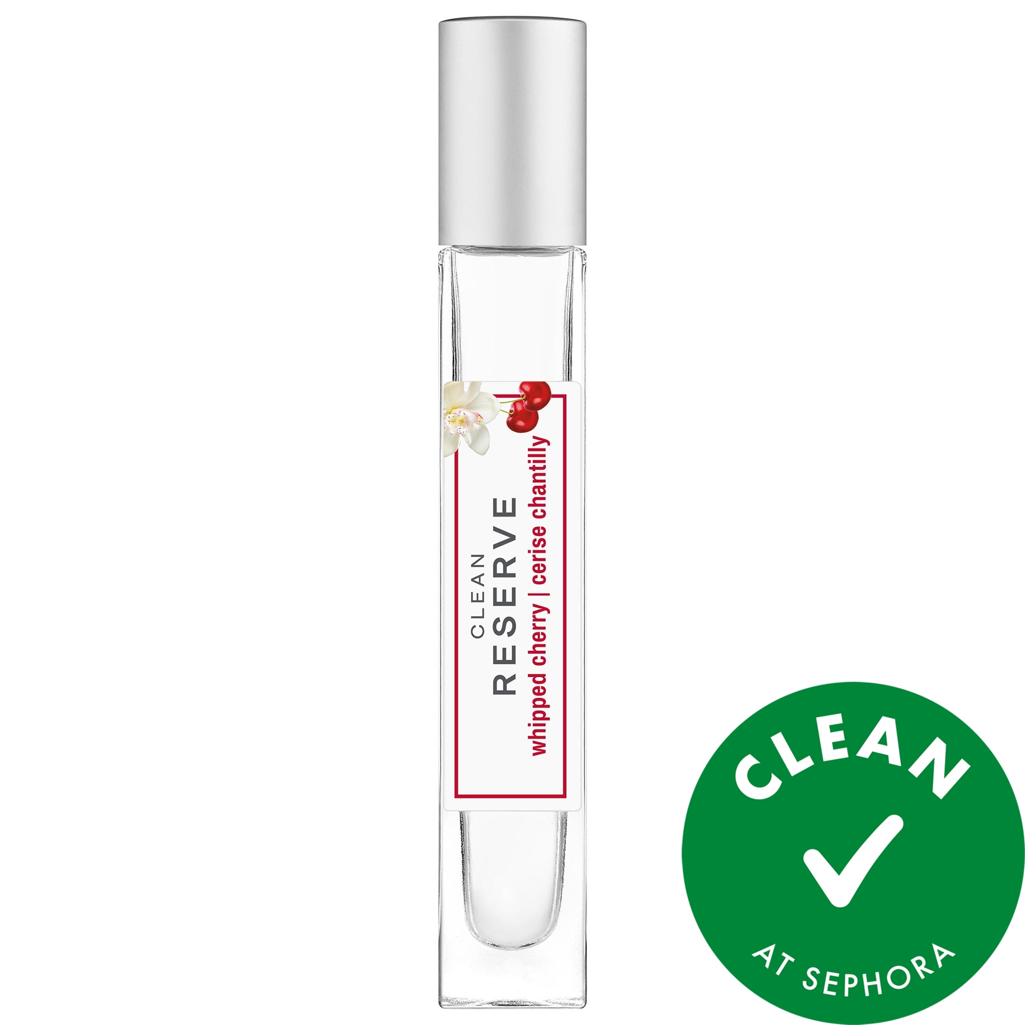 CLEAN RESERVE Whipped Cherry Eau de Parfum with Vanilla and Coconut Travel Spray 0.34 oz / 10 mL eau de parfum spray