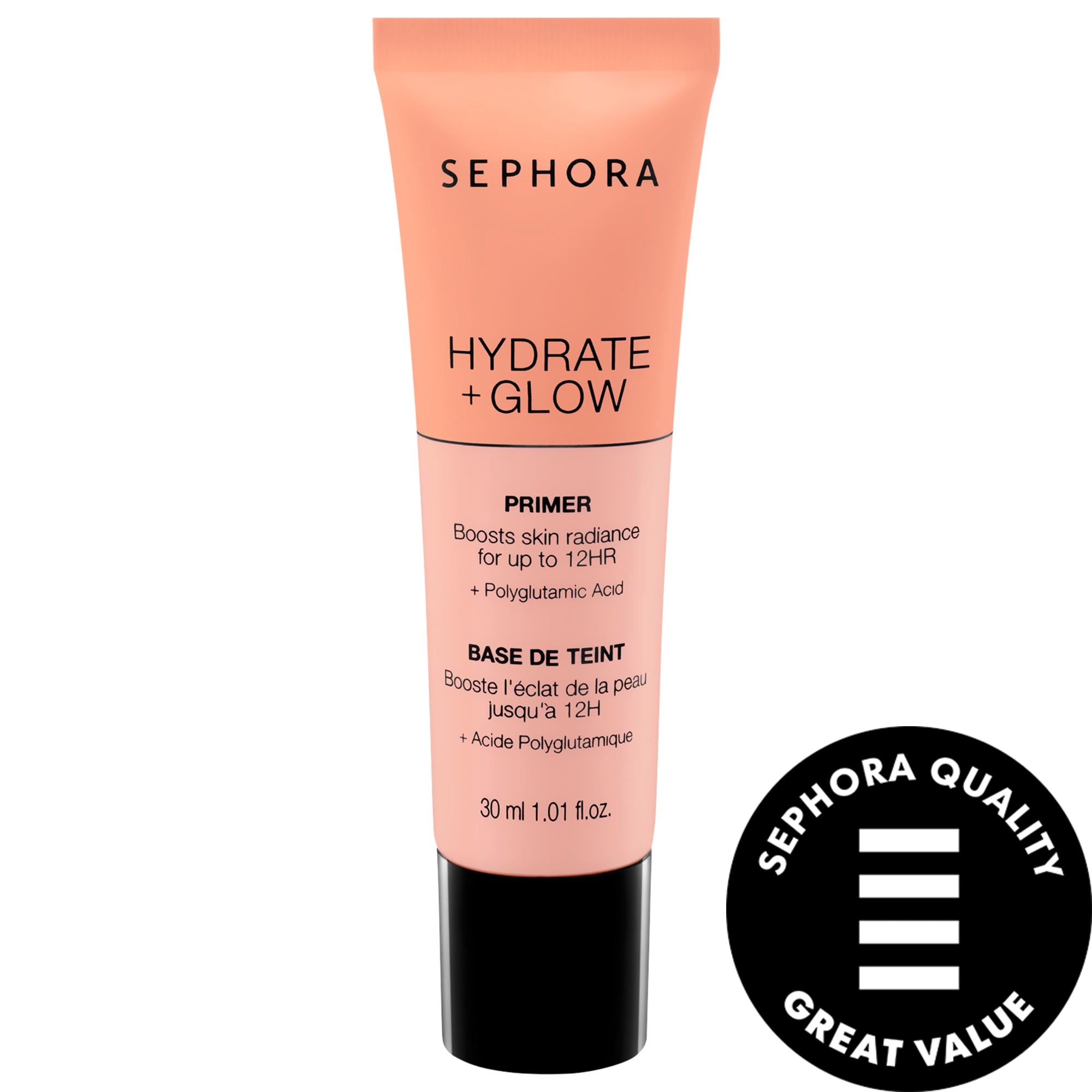 SEPHORA COLLECTION Hydrate + Glow Primer Hydrate + Glow Primer with Polyglutamic Acid 1.01 fl. oz. / 30 ml.