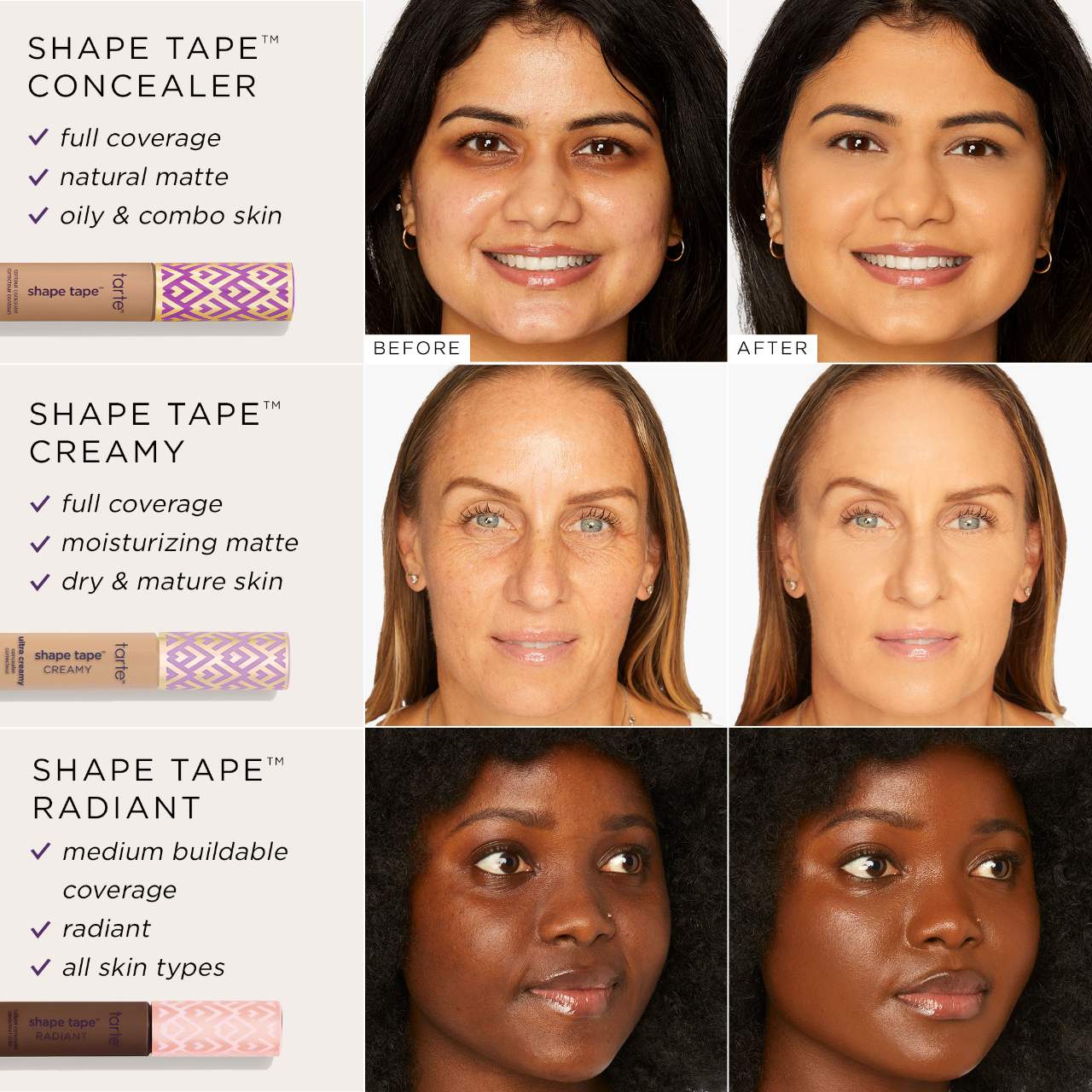 Увлажняющий кремовый консилер с полным покрытием tarte Shape tape — фото 5