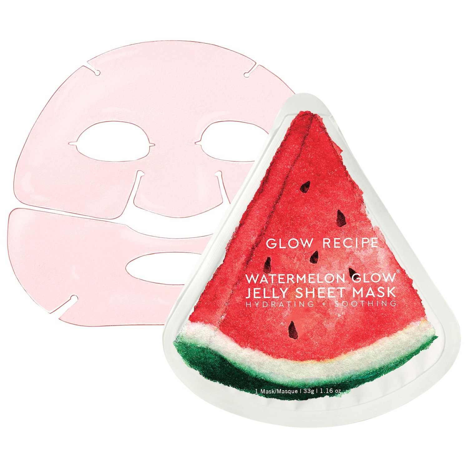 Увлажняющая успокаивающая желейная тканевая маска Glow Recipe Watermelon Glow — фото 1