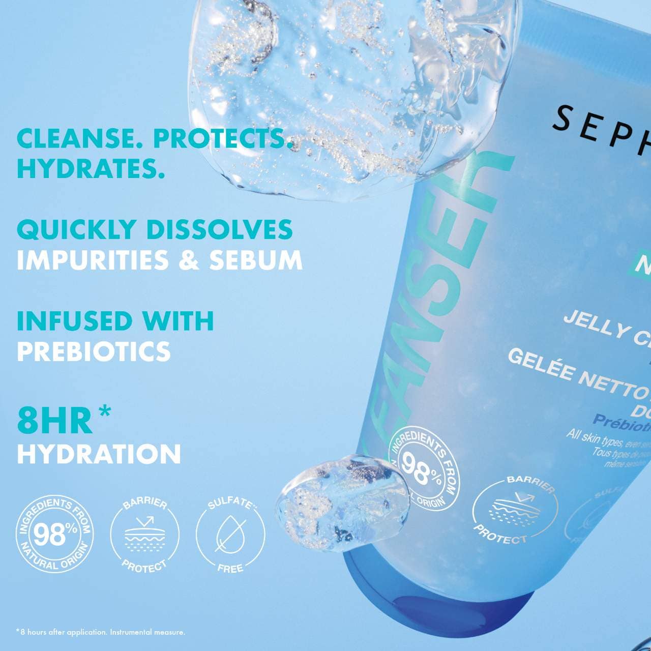 Мягкое желе для умывания Sephora Collection с пребиотиками — фото 3