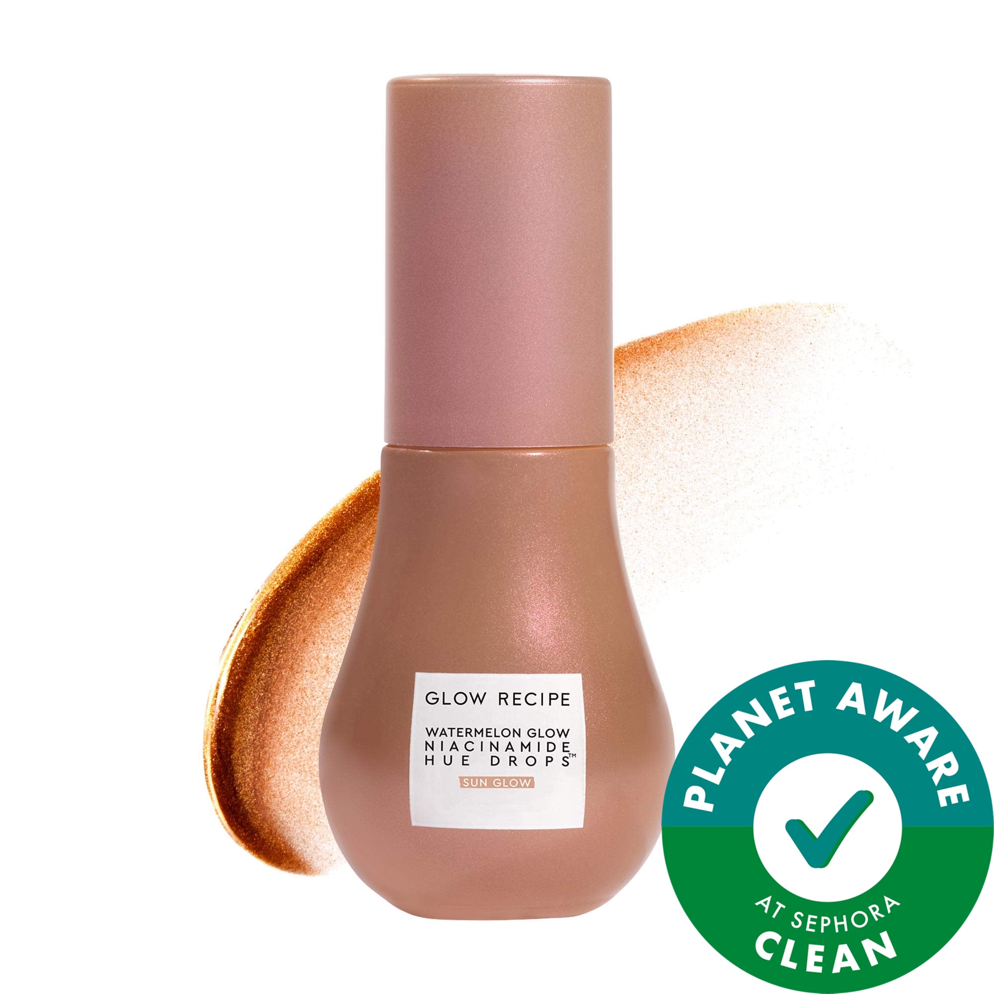 Glow Recipe Mini Watermelon Glow Niacinamide Hue Drops Sun Glow Serum Sun Glow 0.5 oz / 15 mL