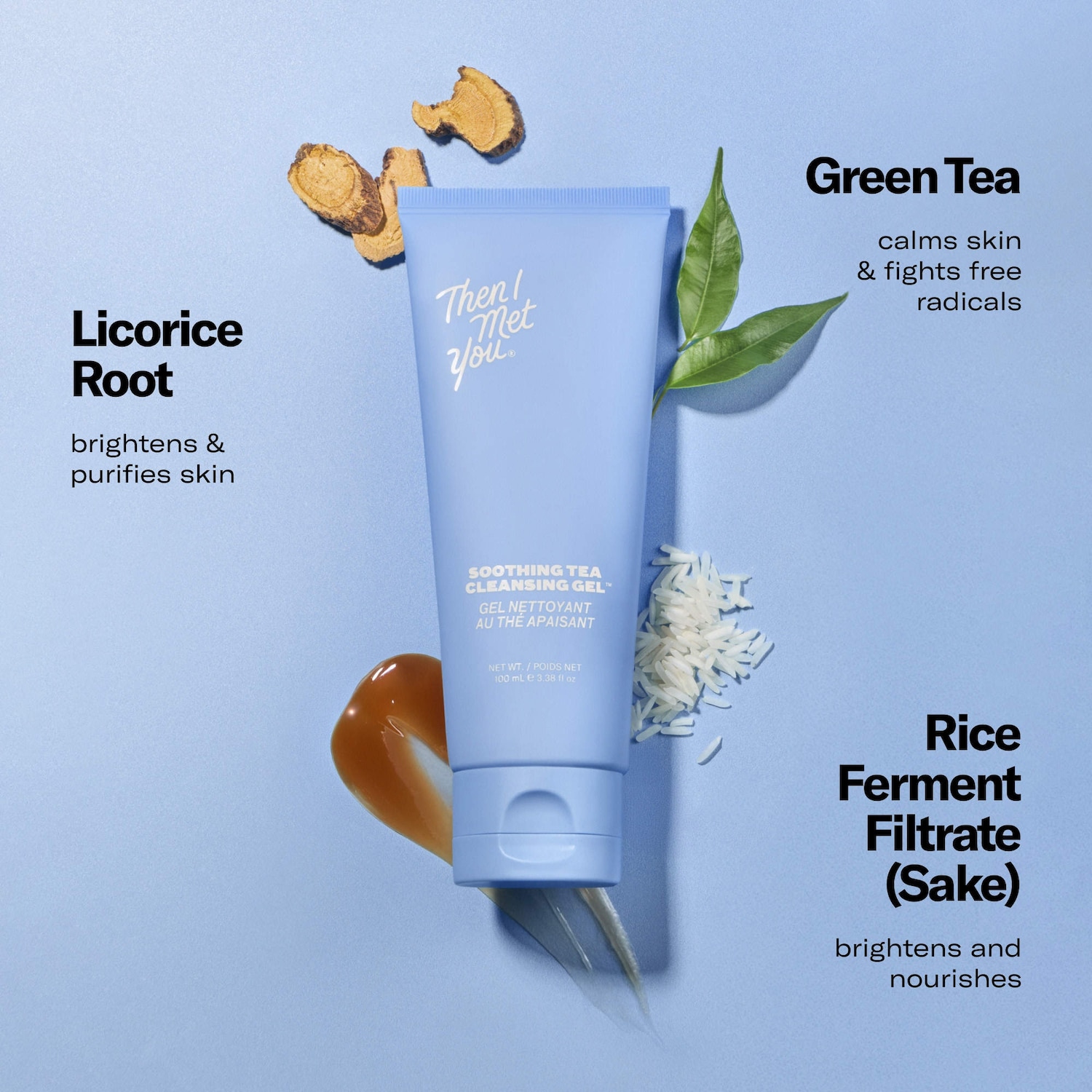 Pore Purifying Soothing Cleansing Gel with Green Tea - Then I Met