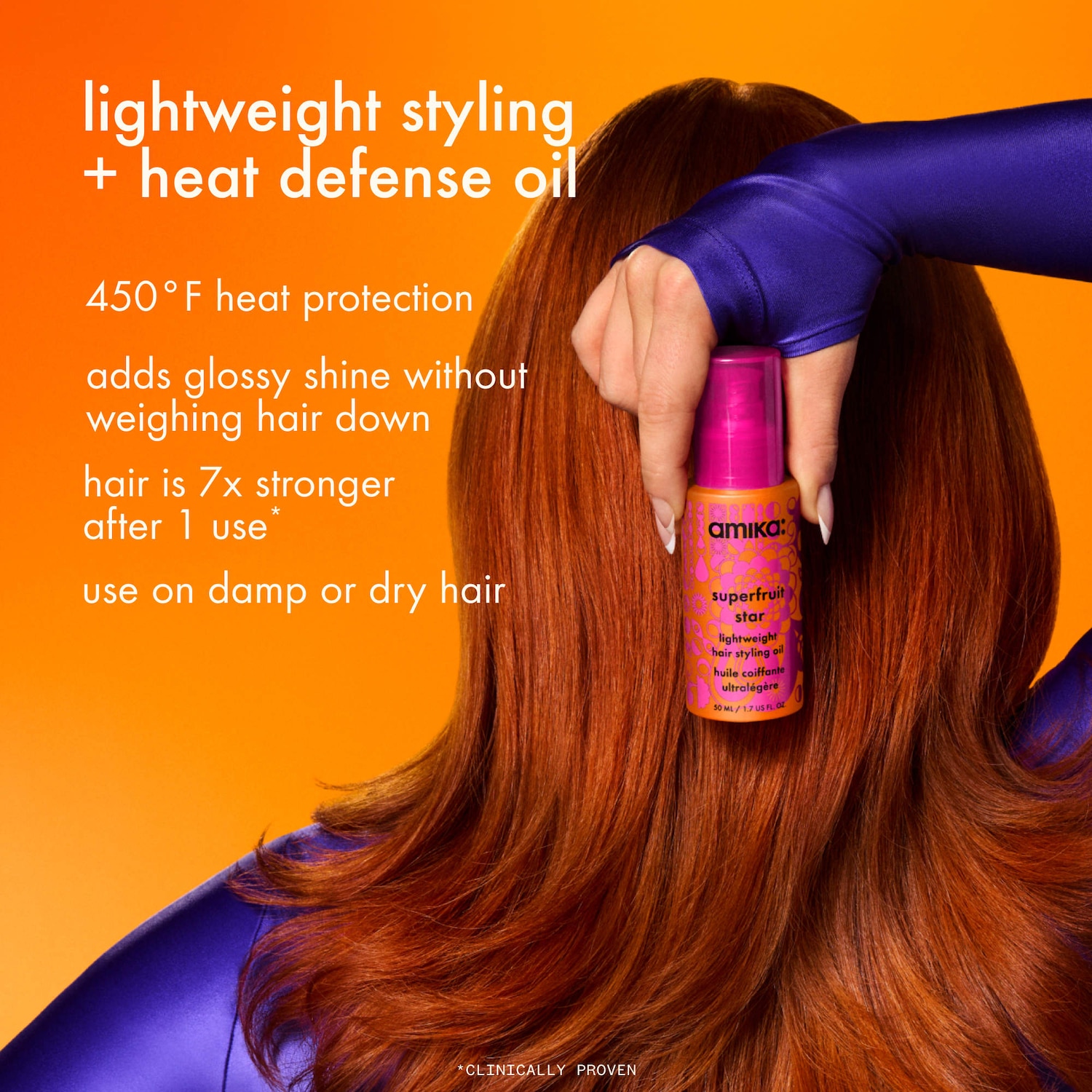 Superfruit Star Lightweight Hair Styling Oil - amika | Sephora