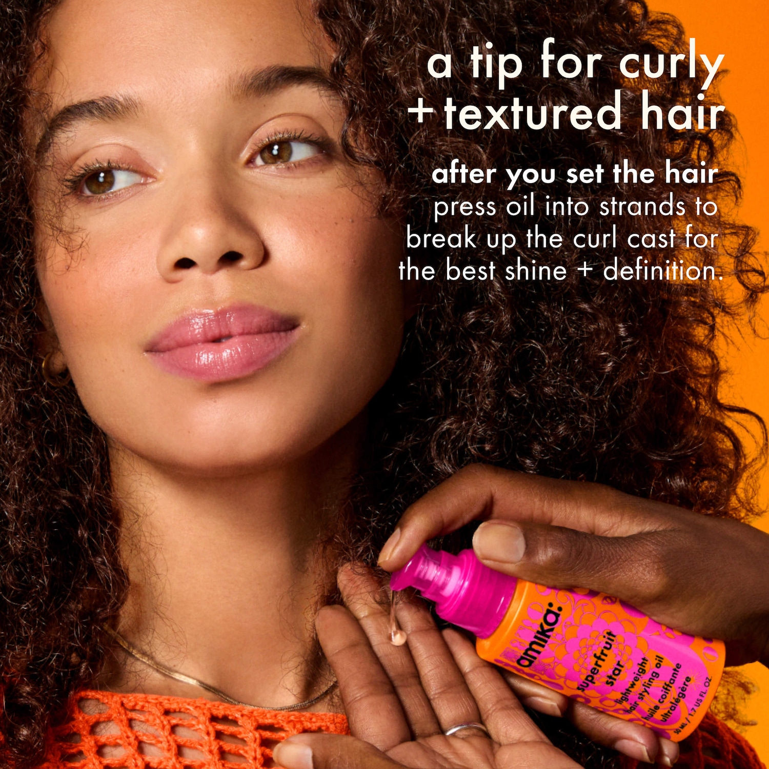 Superfruit Star Lightweight Hair Styling Oil - amika | Sephora