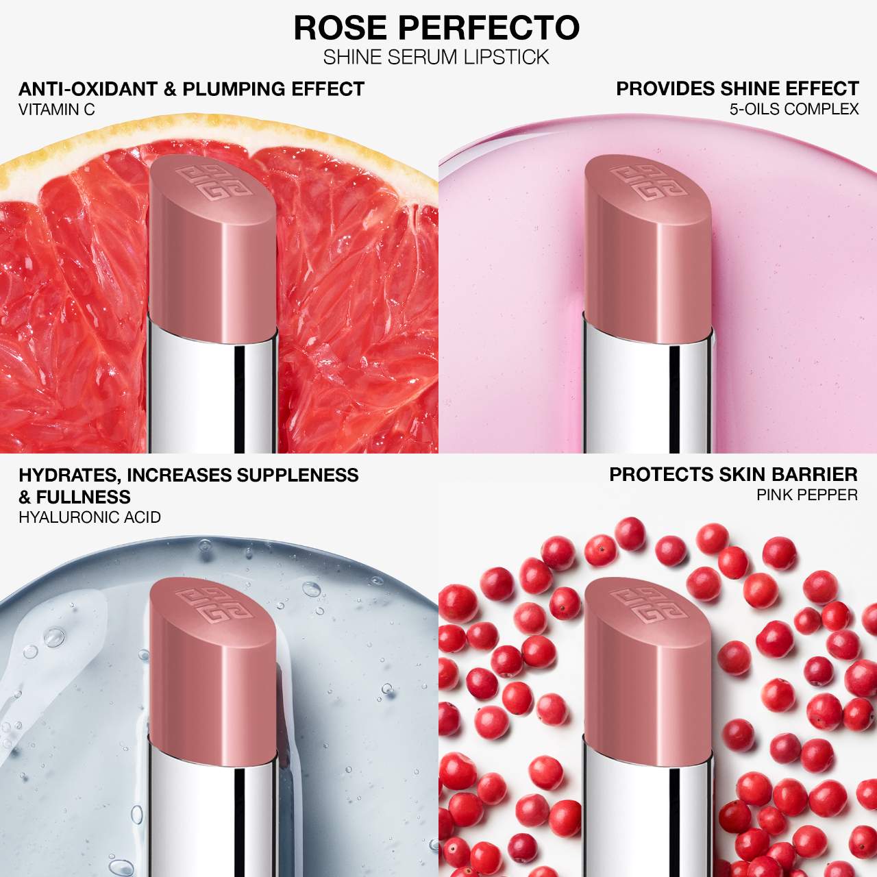 Givenchy Rose Perfecto Shine Serum Lip Oil Stick - Givenchy | Sephora