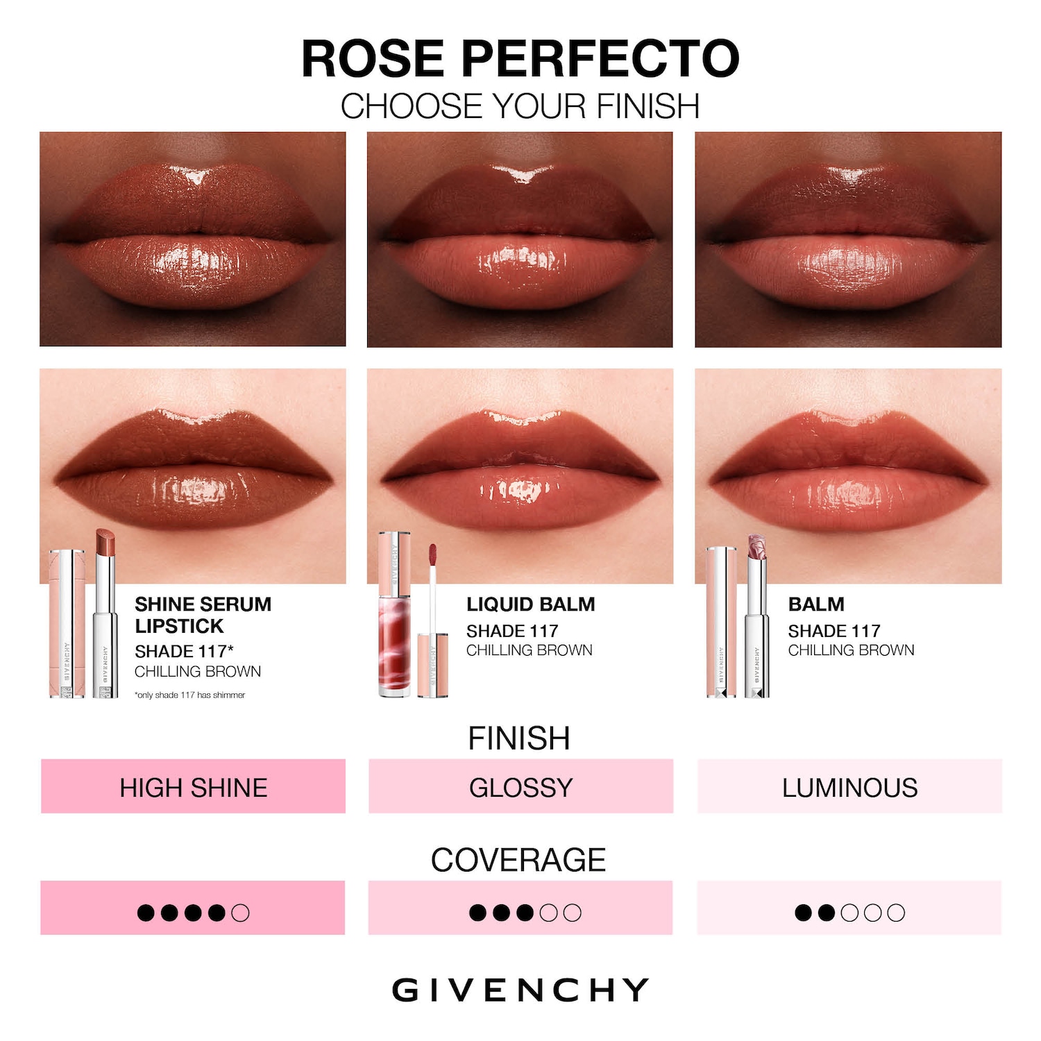 ジバンシイ ROSE PERFECTO SHINE 全9色セット ジバンシイ ROSE PERFECTO SHINE 全9色セット ローズ