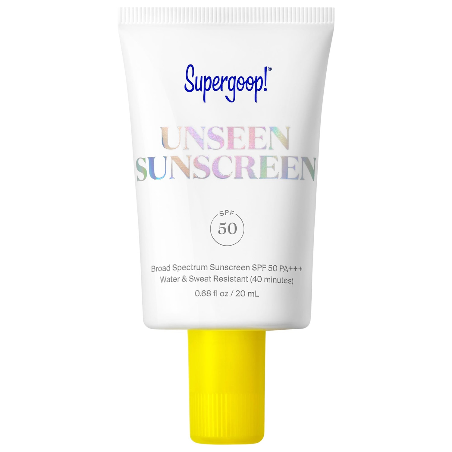 Мини-невидимый солнцезащитный крем для лица Supergoop! Unseen SPF 50 — фото 1