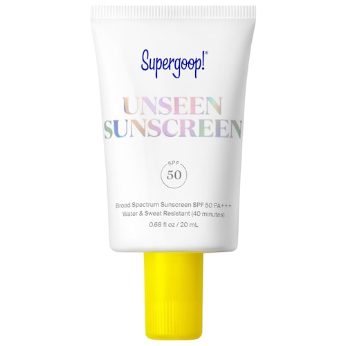 Мини-невидимый солнцезащитный крем для лица Supergoop! Unseen SPF 50