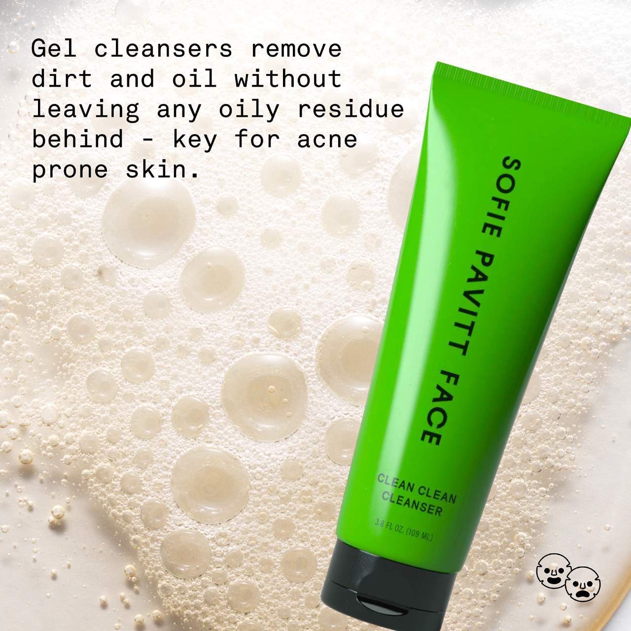 Мягкая гелевая пенка для умывания Sofie Pavitt Face Clean Clean — фото 6
