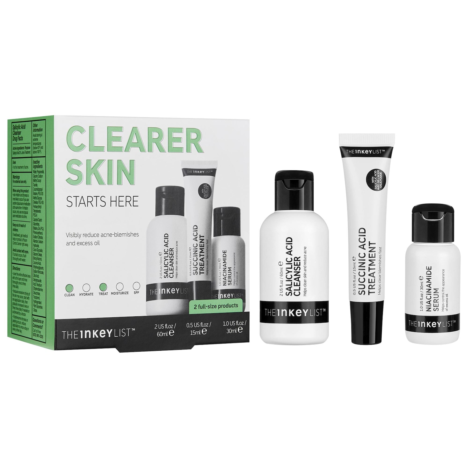 Набор The Inkey List Clearer Skin Starts Here — фото 1