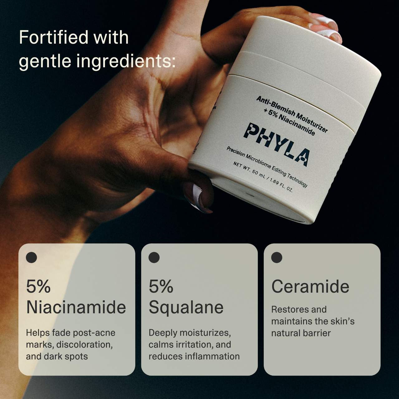 Увлажняющий крем Phyla Anti-Blemish с 5% ниацинамида — фото 4