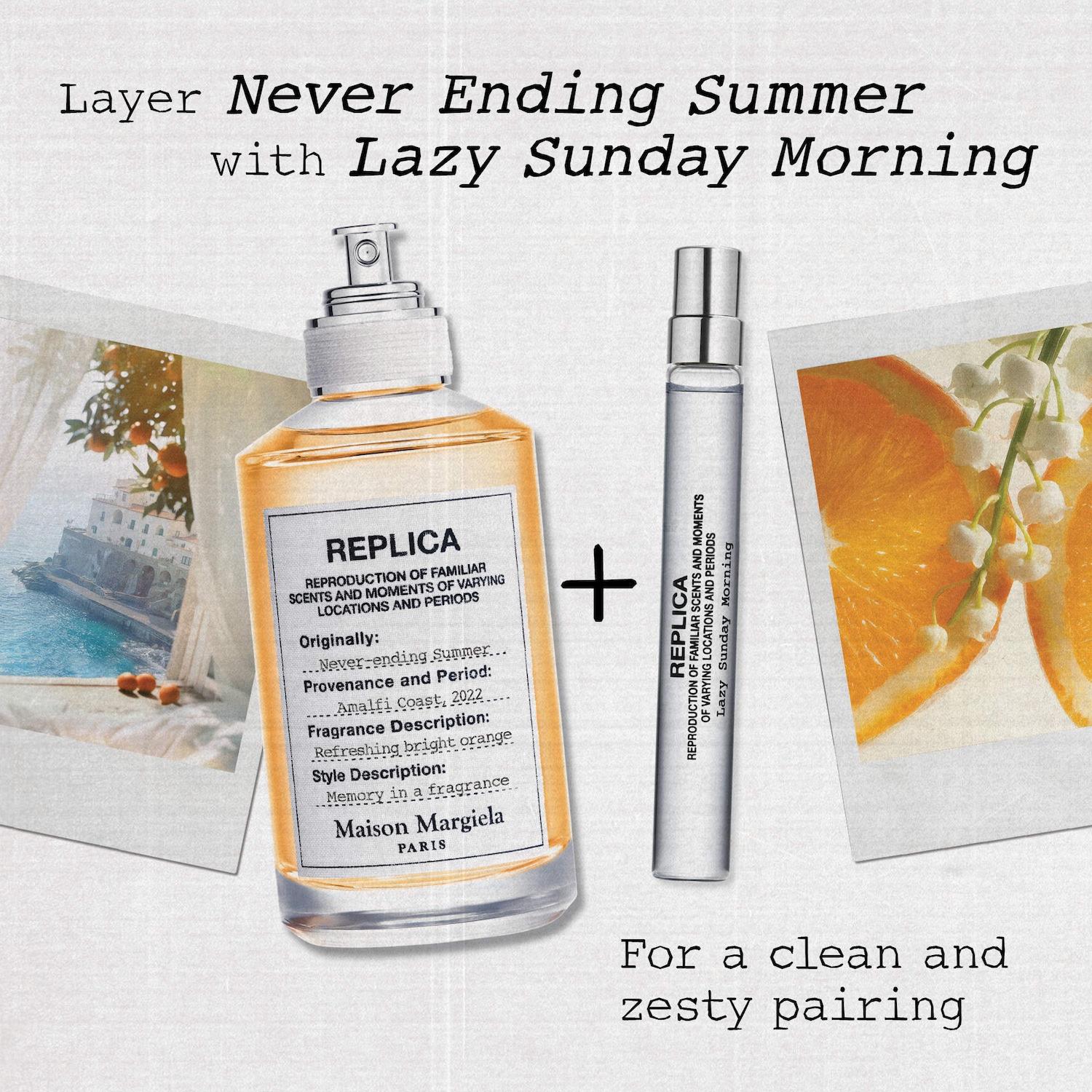 REPLICA' Never-ending Summer Eau de Toilette with Orange and