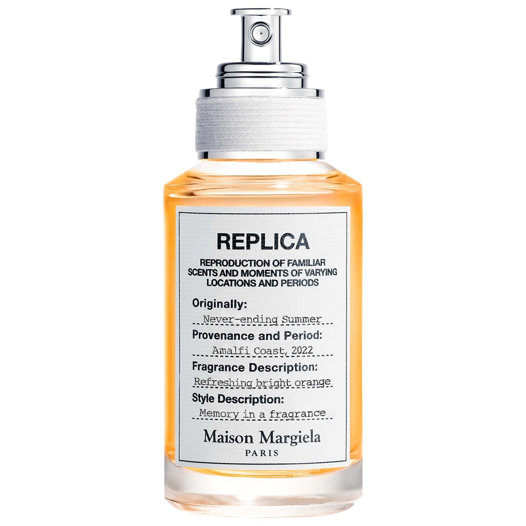 Maison Margiela 'REPLICA' Never-ending Summer eau de toilette with Orange and Spritz Accord oz / mL spray