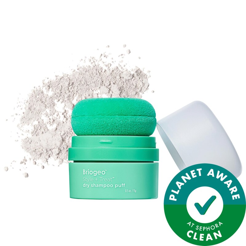 Style + Treat Non-Aerosol & Talc-Free Dry Shampoo Powder Puff