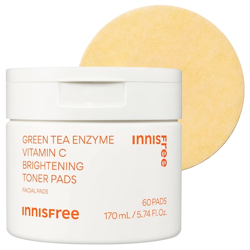 Осветляющие тонер-пэды innisfree Daily с витамином C и ниацинамидом от пигментных пятен