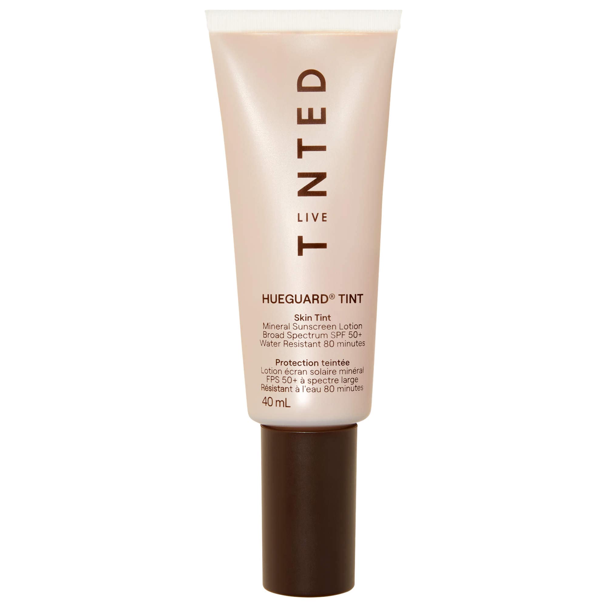 Live Tinted Hueguard Skin Tint SPF 50 Mineral Sunscreen Broad Spectrum Shade 1.35 FL OZ/40 ML
