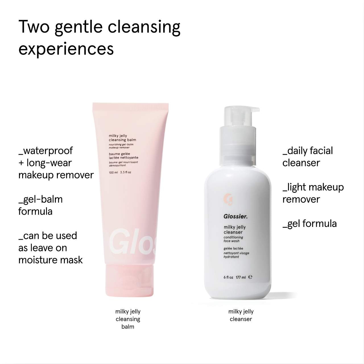Очищающий бальзам и средство для снятия макияжа Glossier Milky Jelly — фото 4