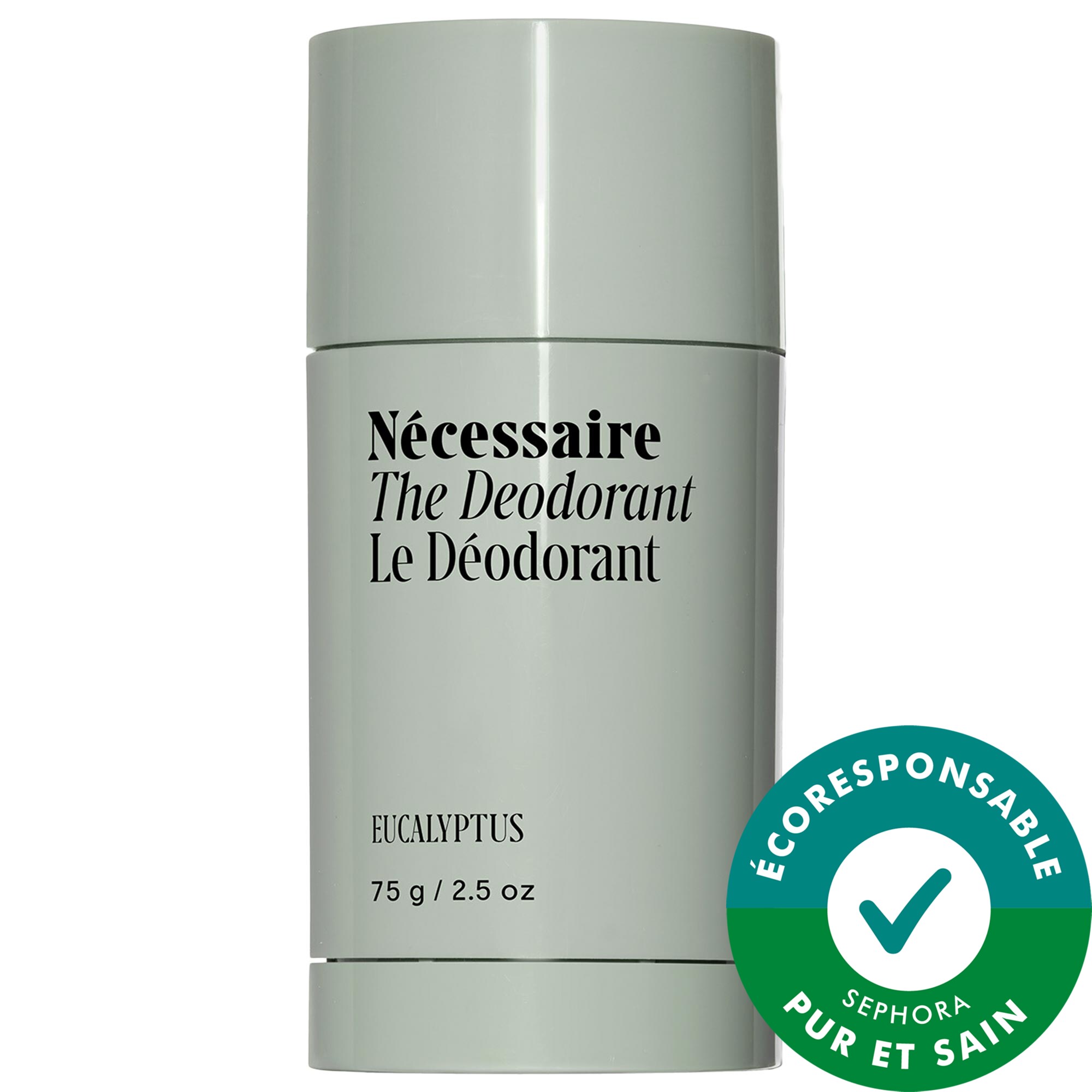 Nécessaire Déodorant à l'eucalyptus: Déodorant extra fort à l'acide mandélique sans aluminium 2.5 oz / 73.9 mL