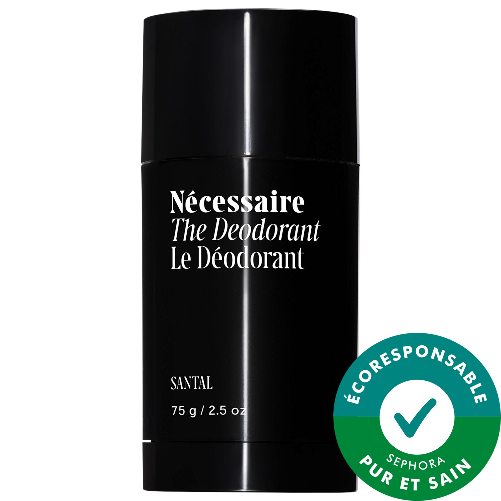 Nécessaire Déodorant au bois de santal: déodorant avec acide mandélique extra-fort sans aluminium 2.5 oz / 73.9 mL