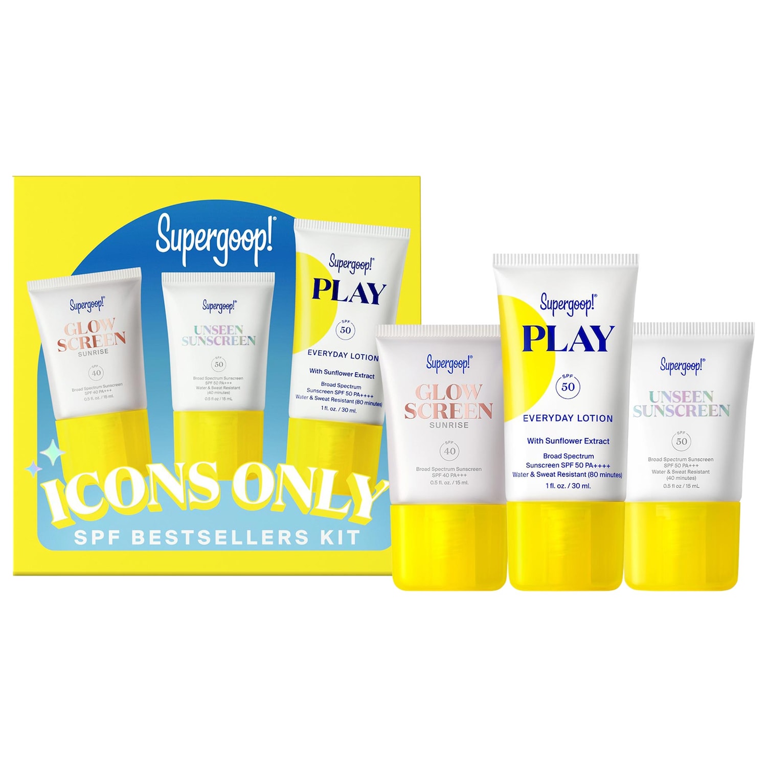 Набор солнцезащитных средств Supergoop! Icons Only SPF — фото 1