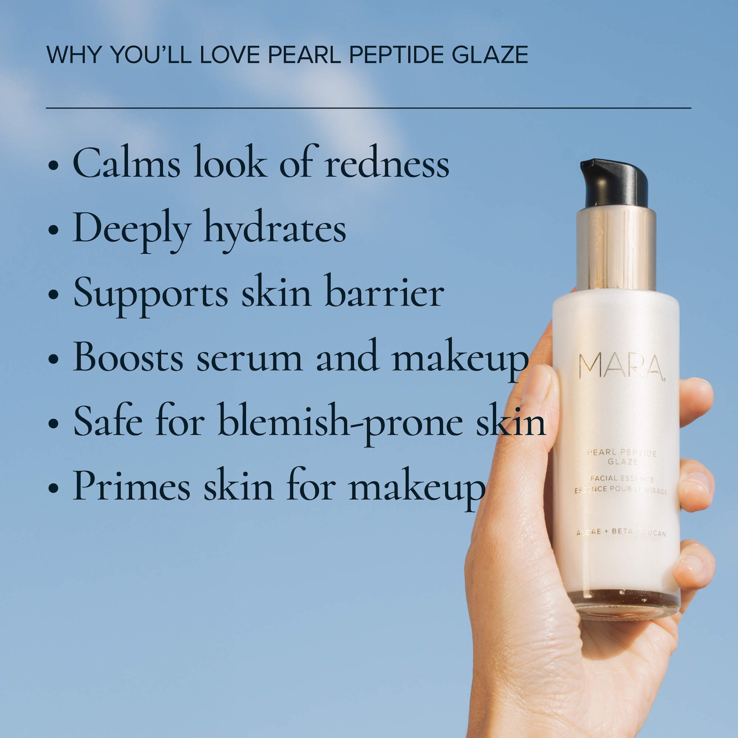 Pearl Peptide Glaze 3-in-1 Essence Toner Serum for Hydration